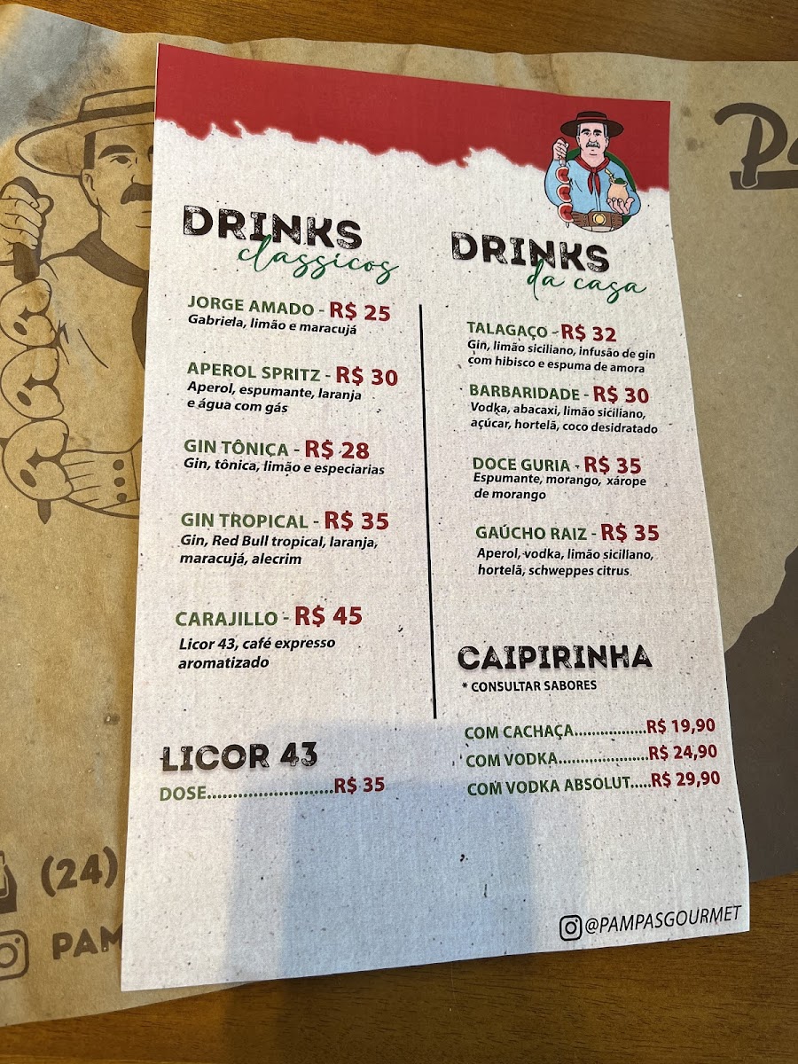 Pampas Gourmet Menu - Image 2
